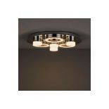 Colours Circus Brushed Chrome Effect 7 Lamp Ceiling Light - ER49