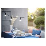 GoodHome Barnaby Mains-Powered Warm White 10 LED Outdoor String Lights - ER49