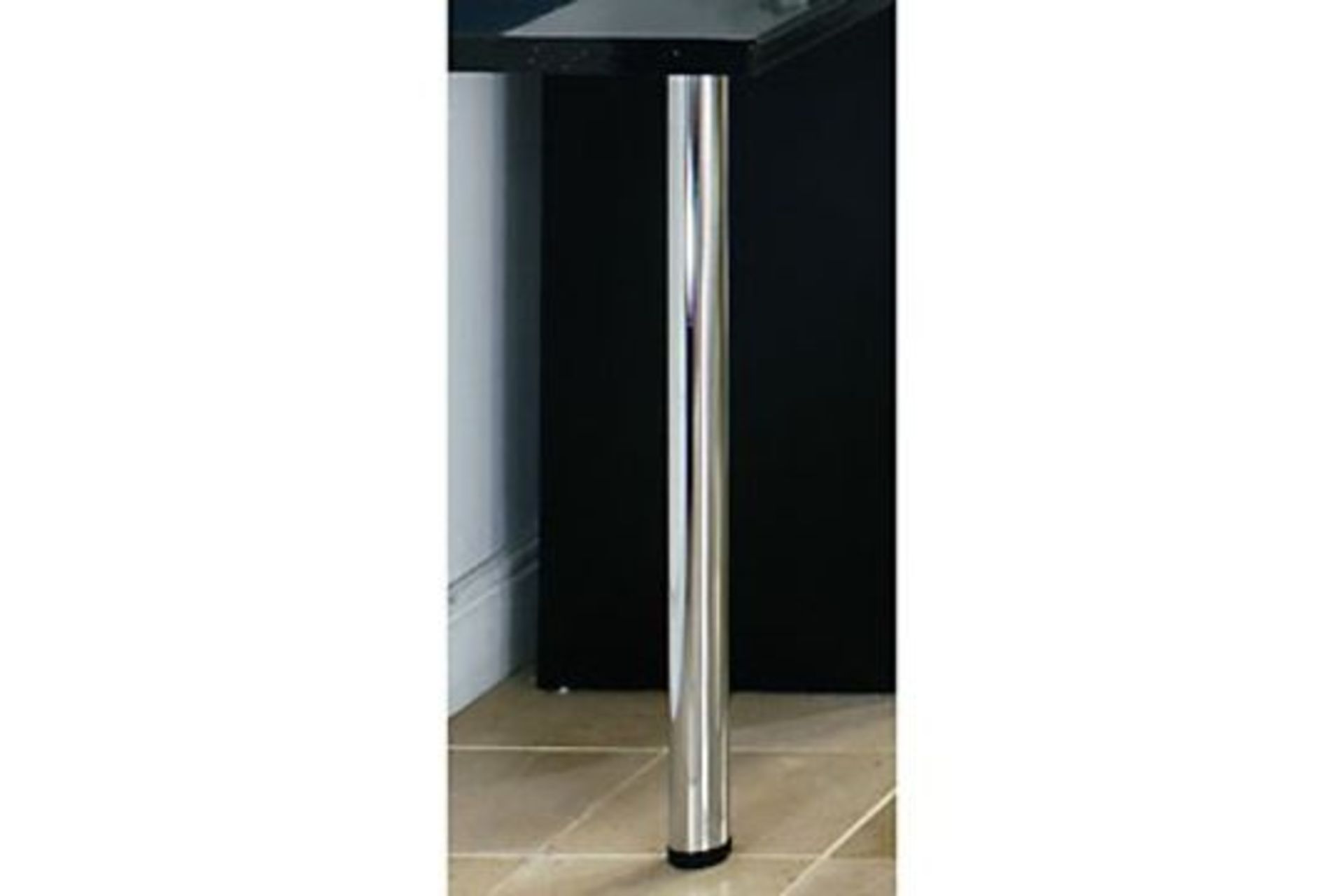 2x Breakfast Bar Legs Chrome - ER52