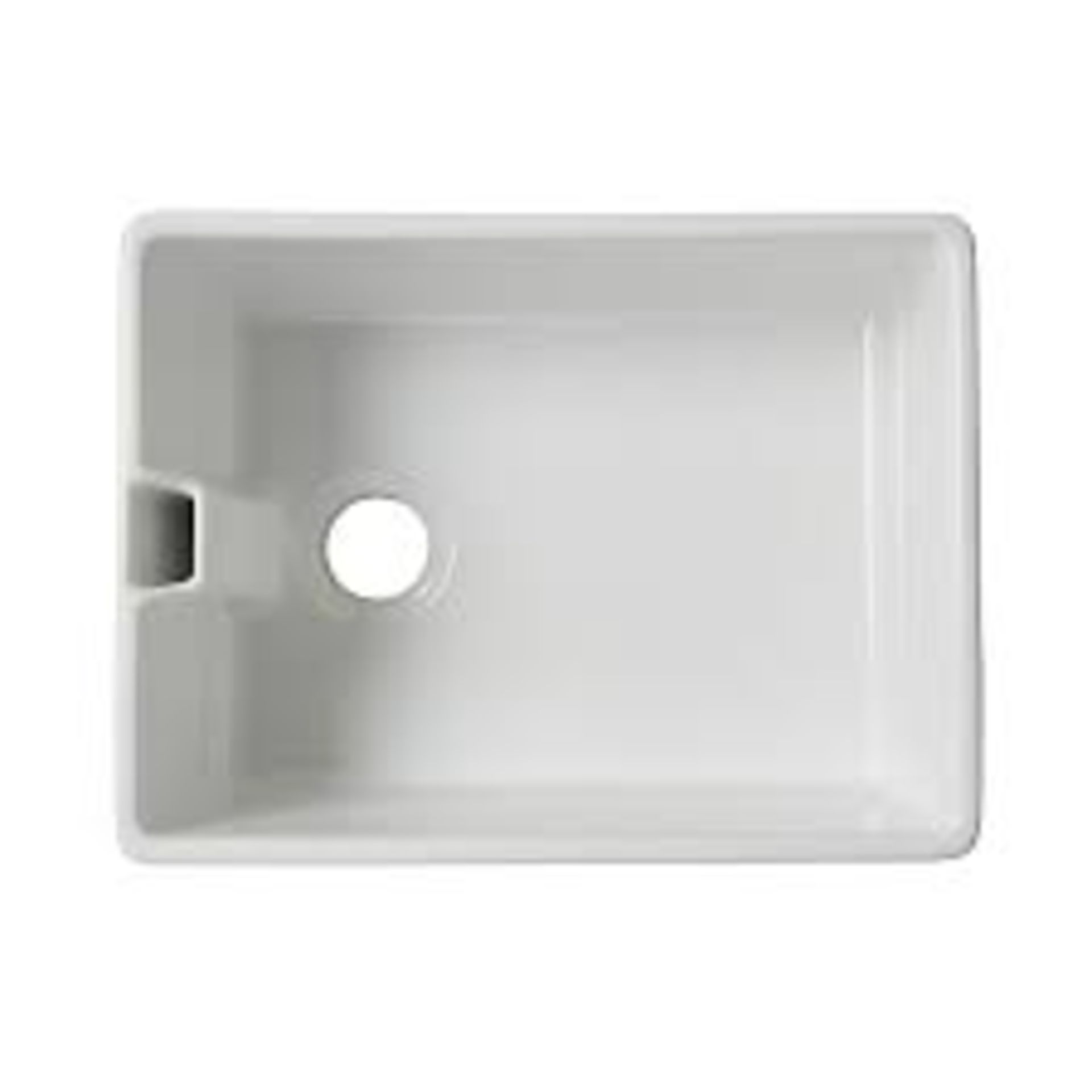 Cooke & Lewis Chadwick White Ceramic 1 Bowl Belfast sink . - ER51. *design may vary*