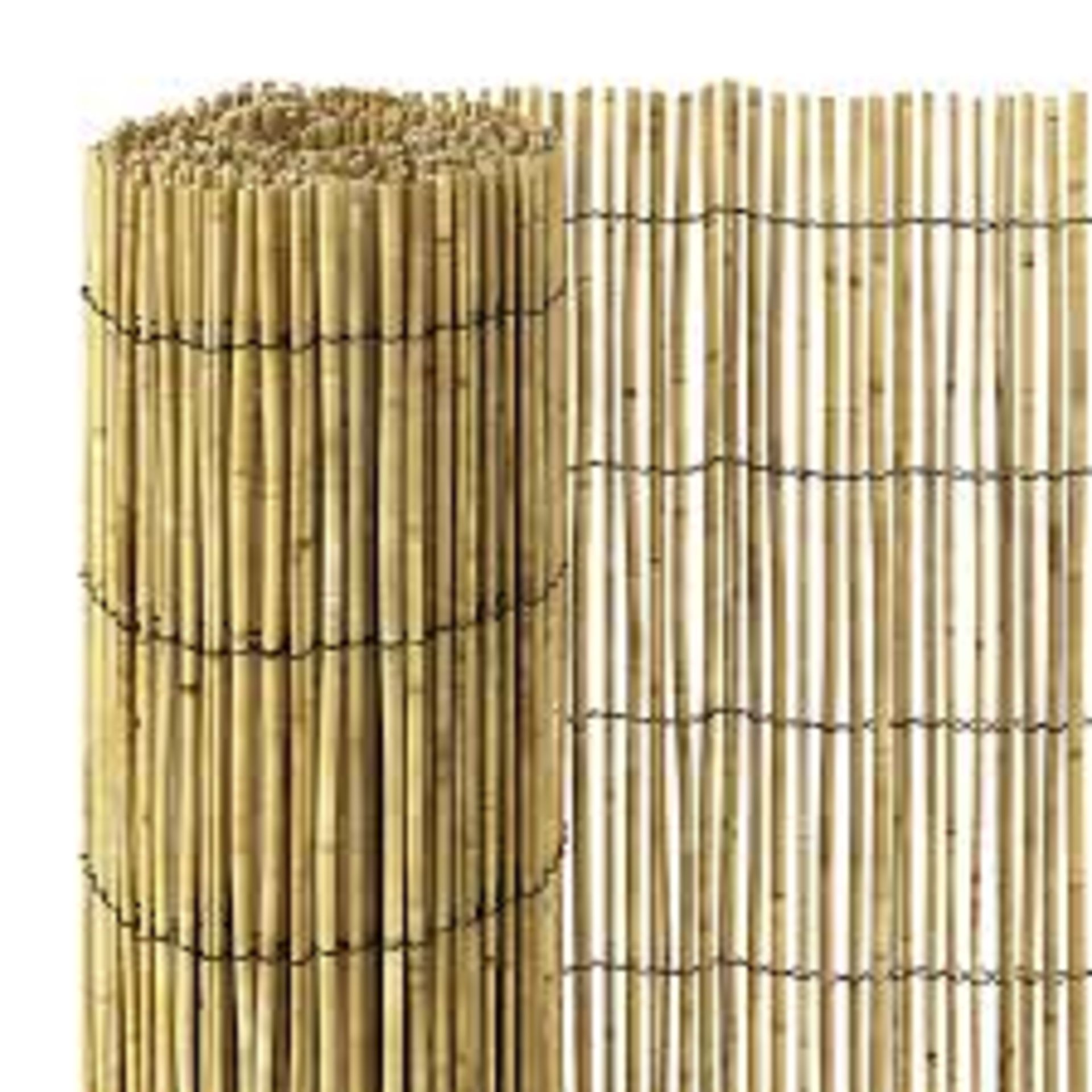 3 x Natural Reed Garden screen. - ER48