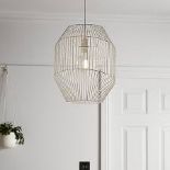 GoodHome Tsolma Matt White Pendant Ceiling Light. - ER48