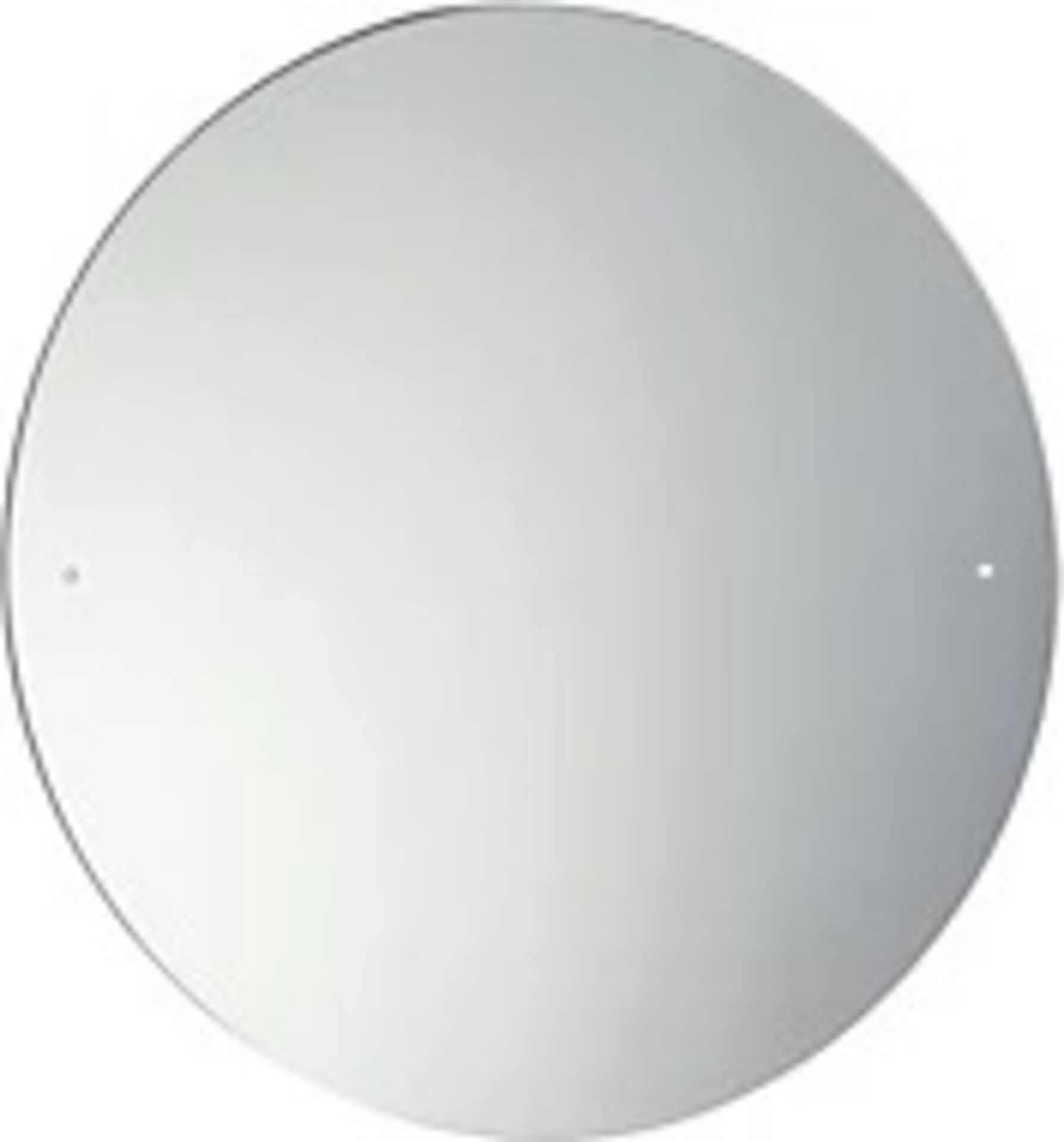 40cm Circular Frameless Bathroom Mirror with Pre-drilled Holes and Wall Hanging Fittings - ER51