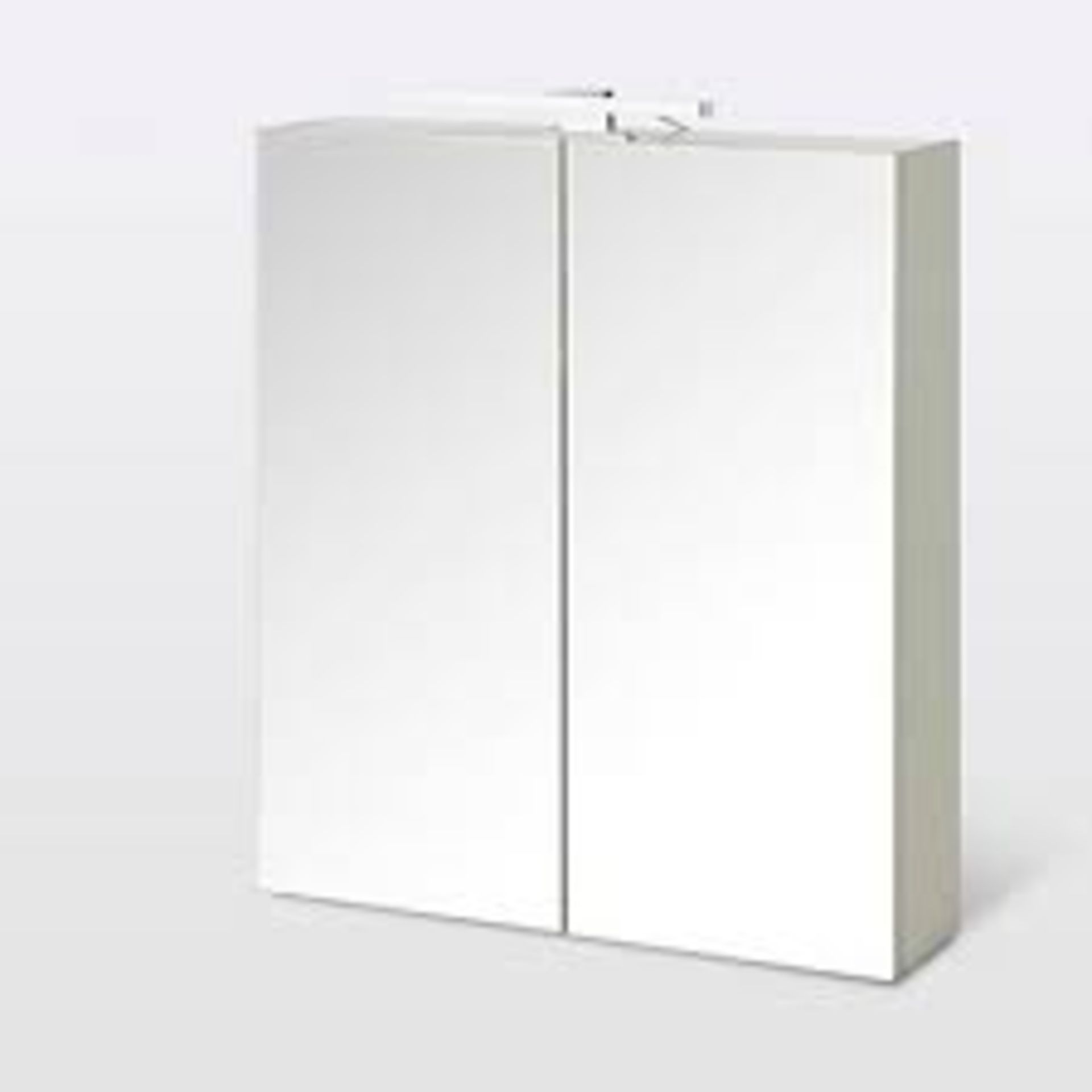 Cooke & Lewis Indra White Wall-mounted Mirrored Bathroom. - ER49