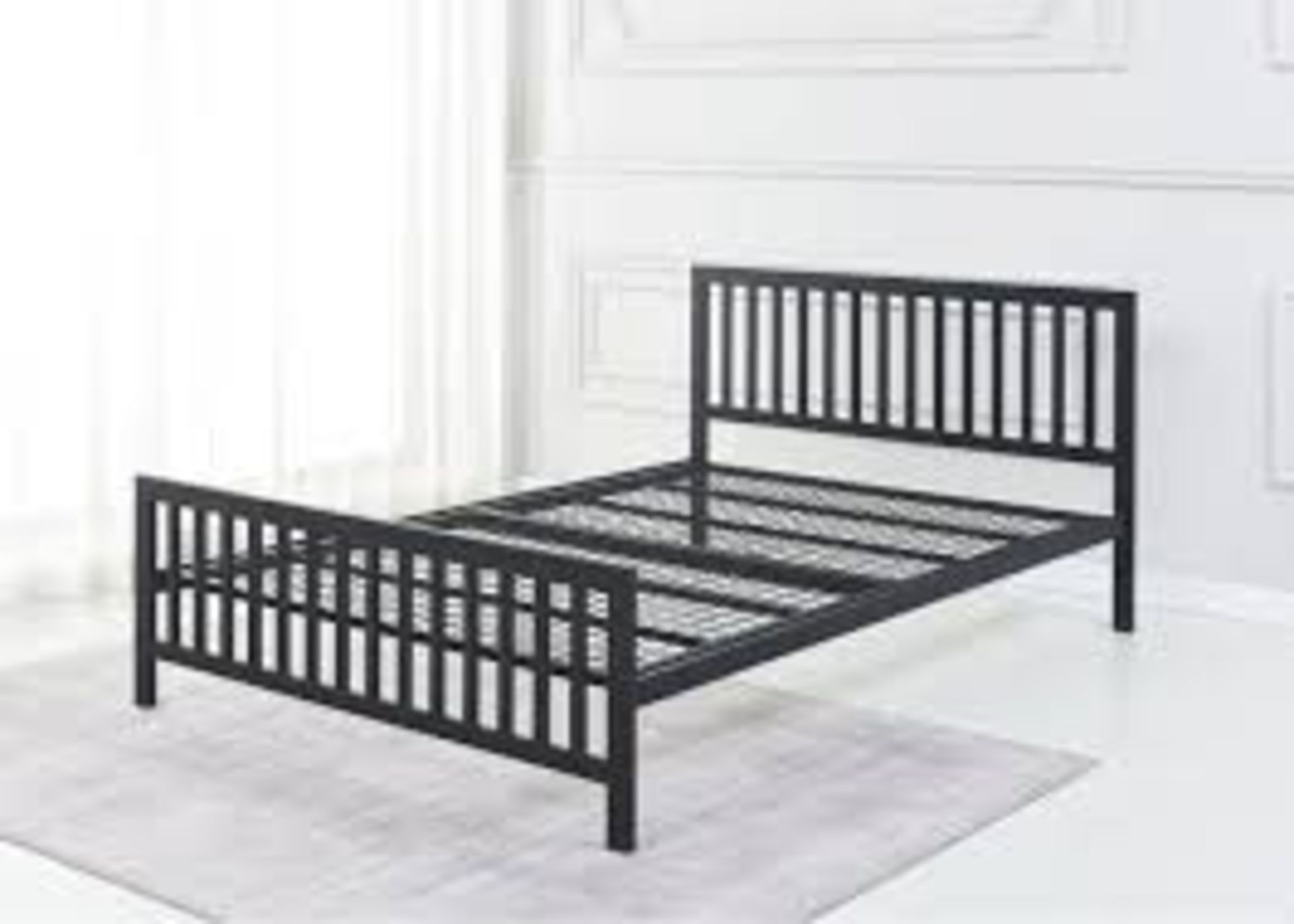 Holkham Bed - Double (4ft6) - Strong Mesh Base - Chunky Frame. - ER50.