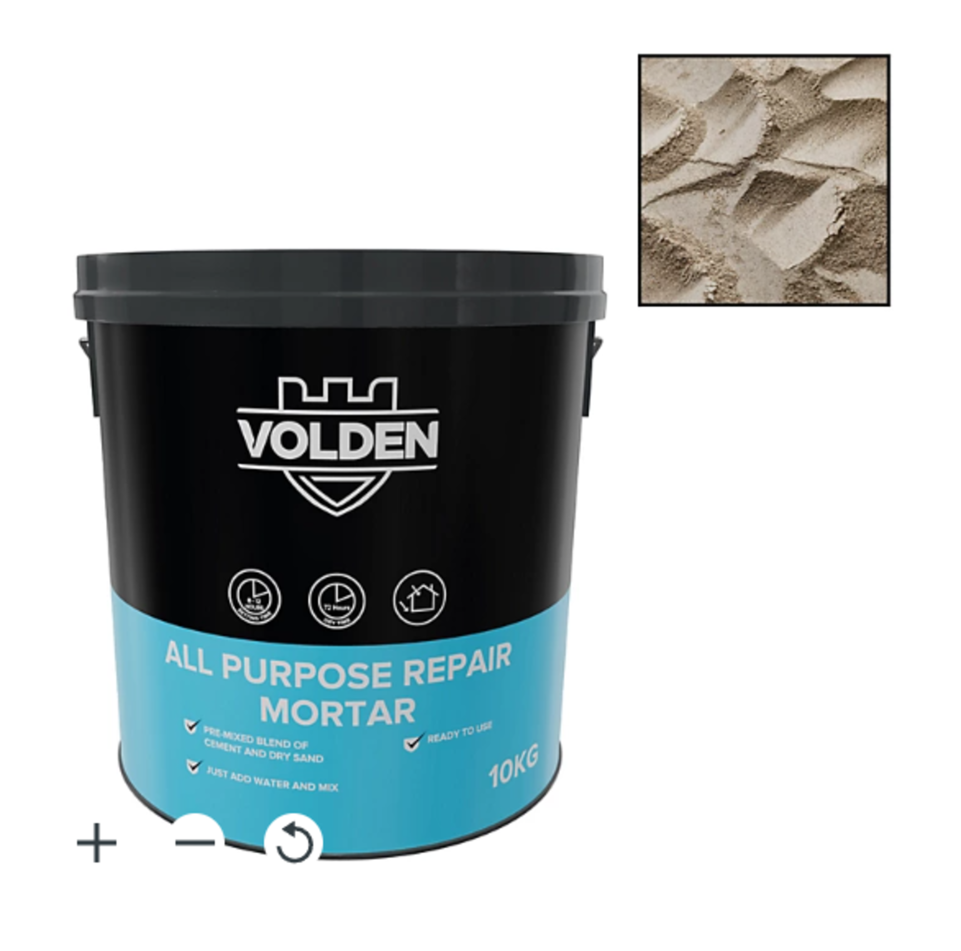 Pallet To Contain 45 x Volden Ready-mixed Repair mortar, 10kg Tubs. This product is pre-blended - Image 2 of 4