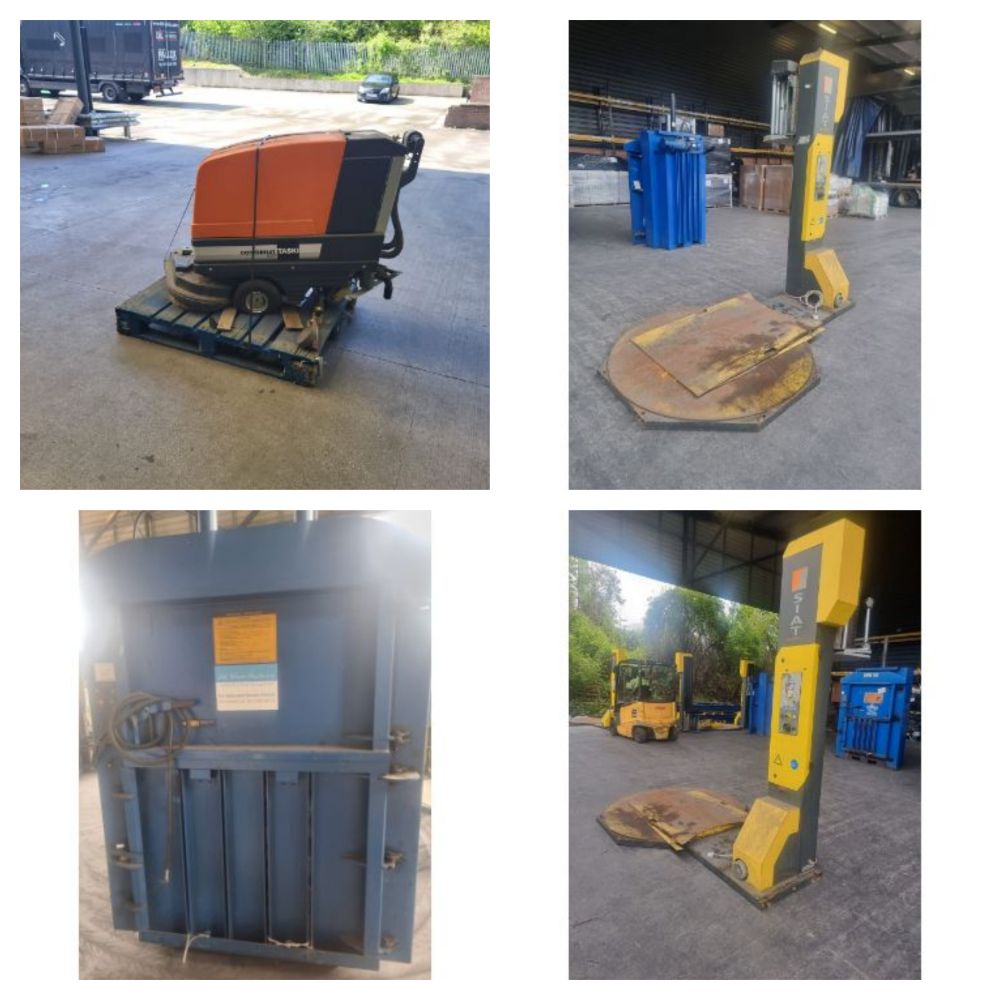 Liquidation of Plant & Machinary Goods - Pallet Wrapping Machines, Bailing Machines, Floor Scrubbers & Cleaners, Freezers - Delivery Available!