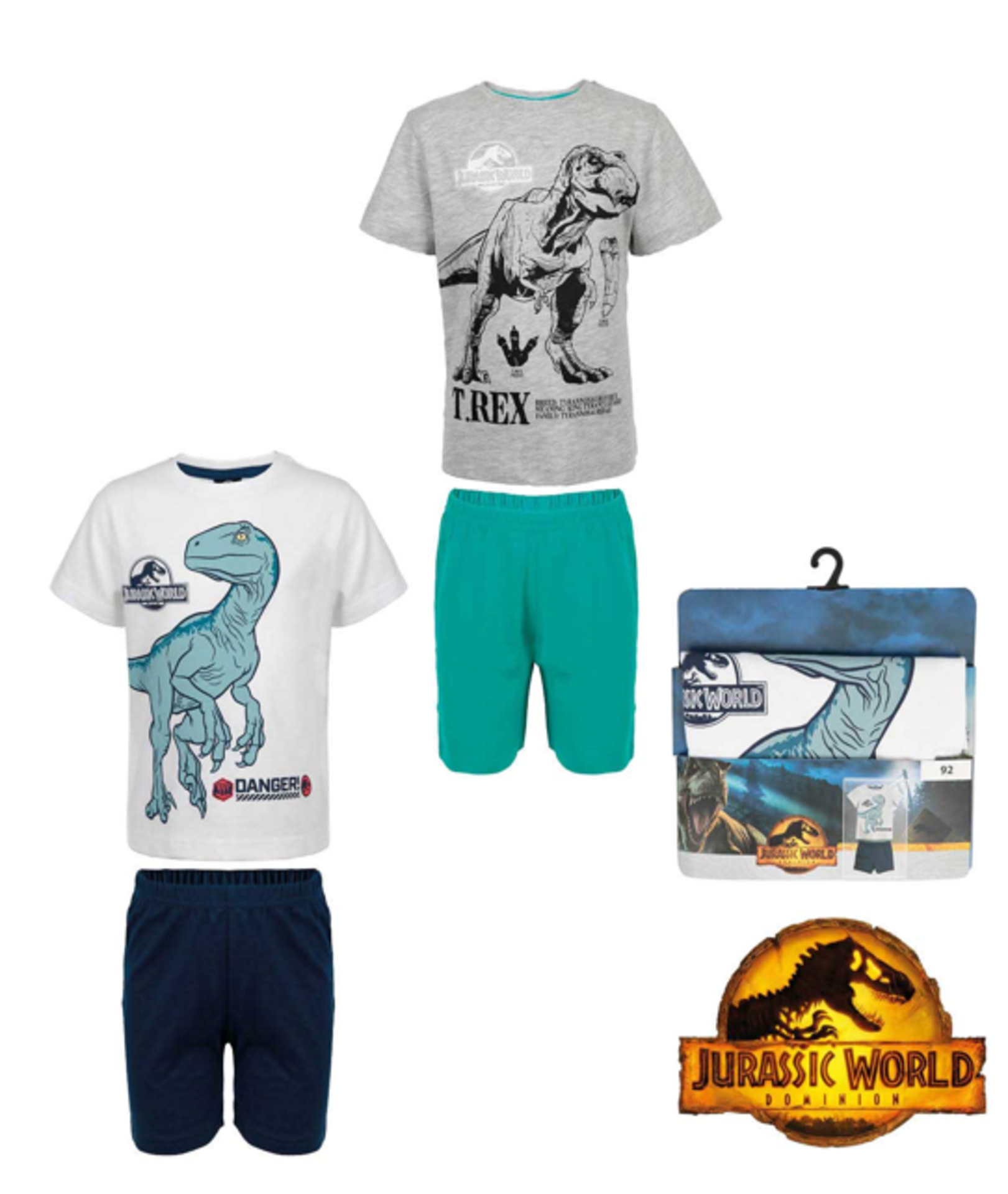 24 x New & Packaged Official Licenced Jurassic World Dominion Pajamas. In 2 Assorted Colours. - Image 2 of 2
