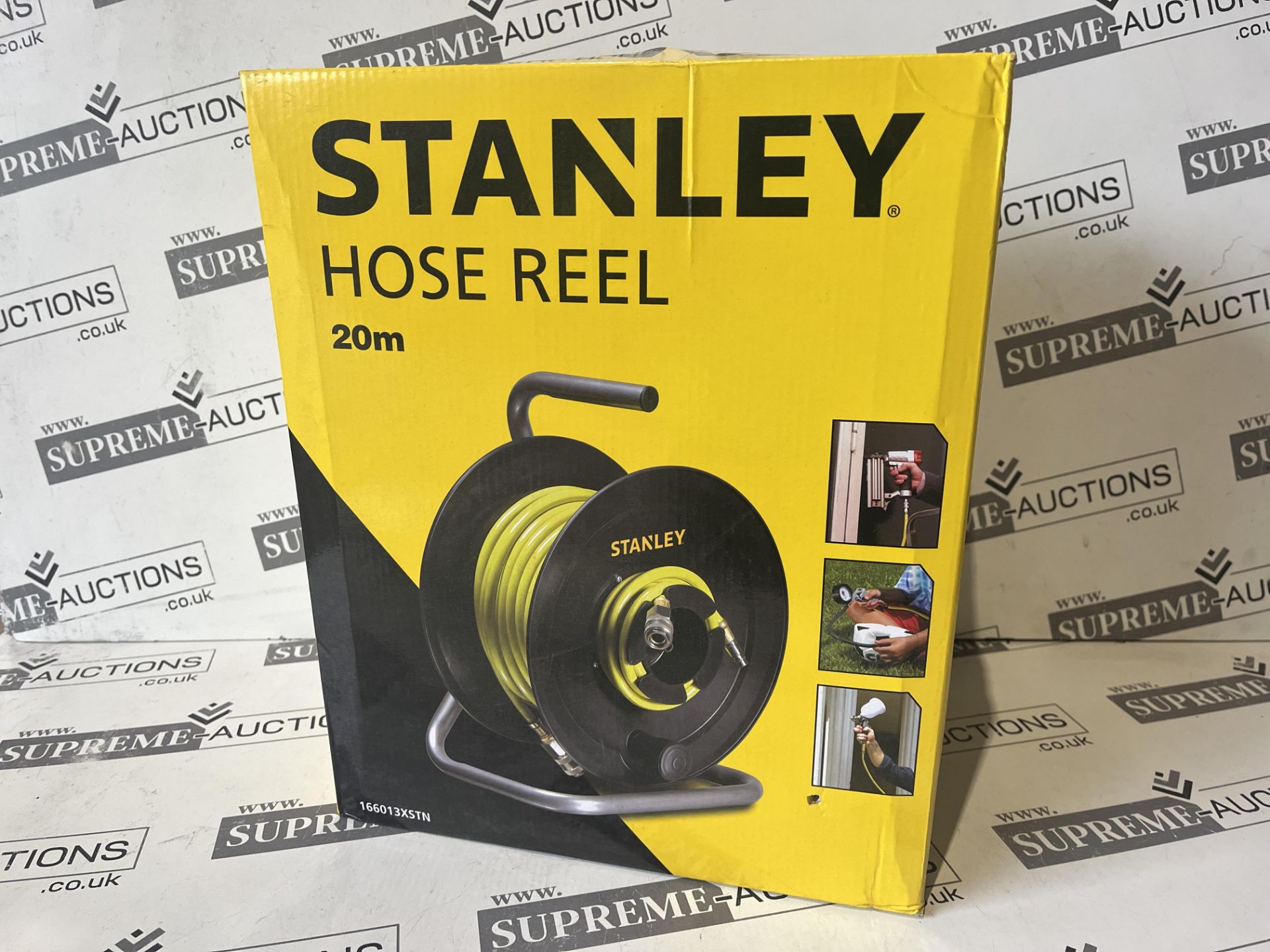 2 X Brand New Stanley Compressed Air Hose Reel 20 meters, With pneumatic quick coupling and - Image 6 of 6