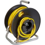 2 X Brand New Stanley Compressed Air Hose Reel 20 meters, With pneumatic quick coupling and