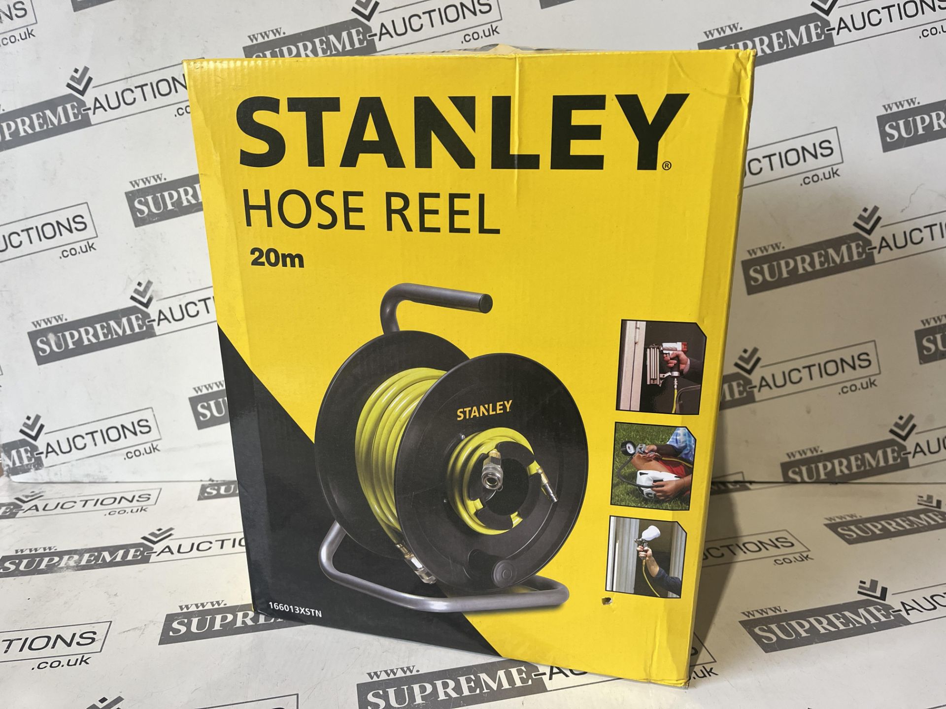 2 X Brand New Stanley Compressed Air Hose Reel 20 meters, With pneumatic quick coupling and - Image 6 of 6