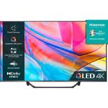 Brand New Hisense 55" Smart 4K Ultra HD HDR QLED TV with Amazon Alexa A7 Series RRP £799