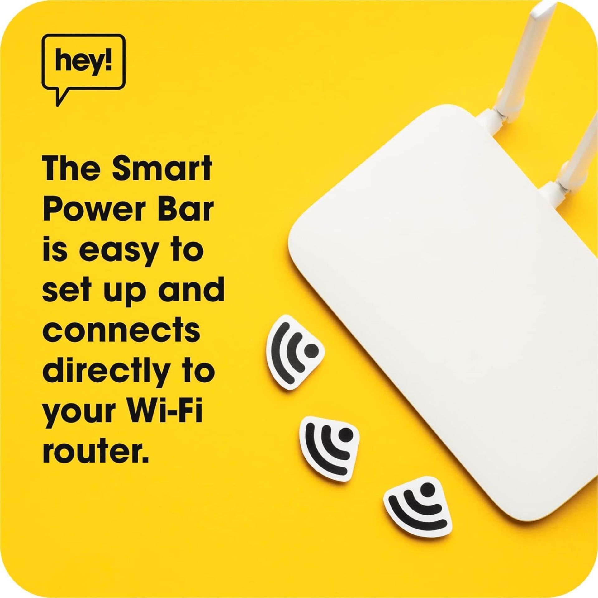 2x NEW & BOXED HEY! SMART Power Strip with USB Slots 1.5 Metre. RRP £39.99 EACH. Smart Power Strip - Bild 5 aus 6