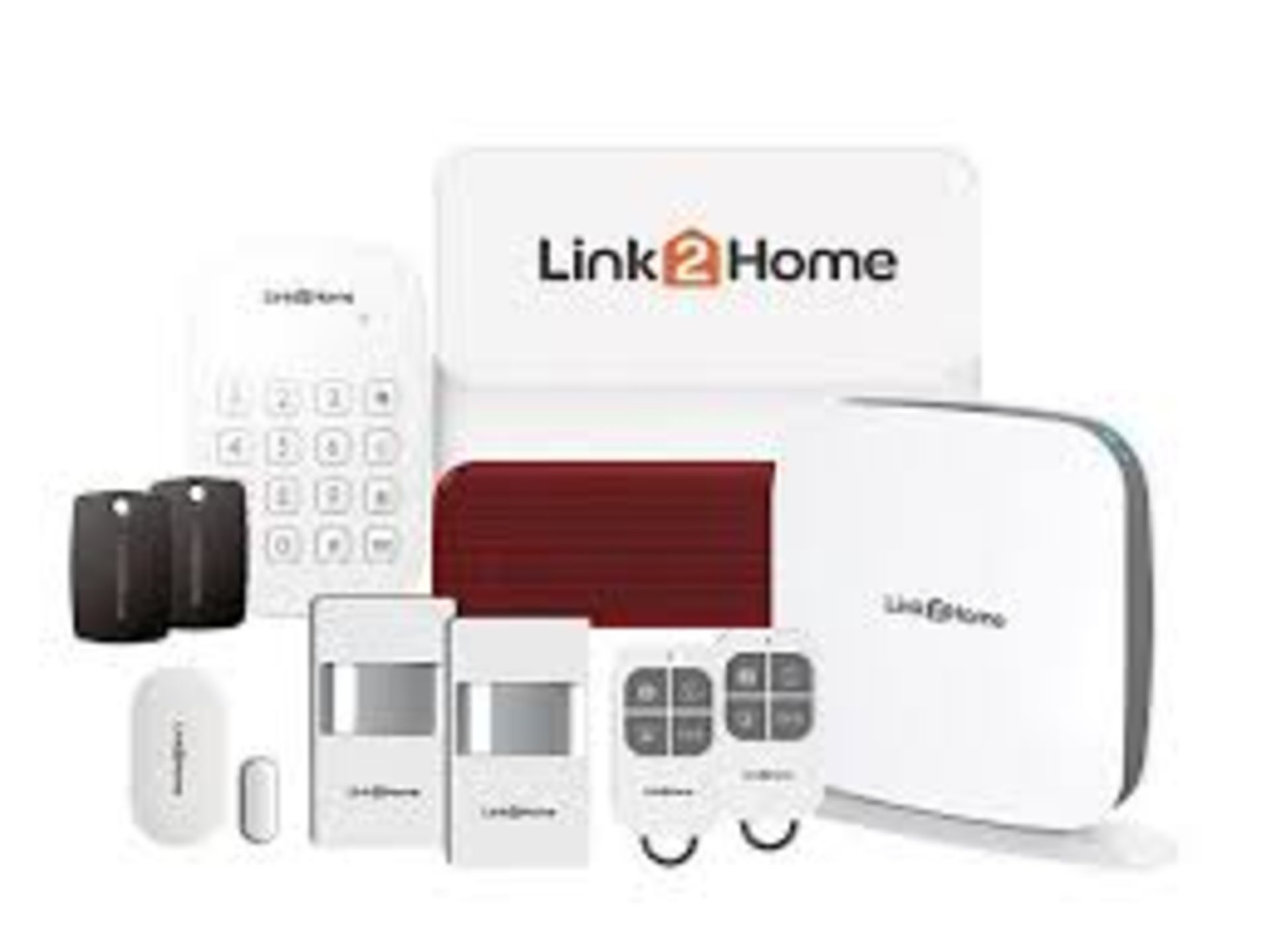 10 X BRAND NEW LINK2HOME 10 PIECE SMART ALARM KIT RRP £319 EACH. Link2Home Smart Alarm Kit WI-FI +