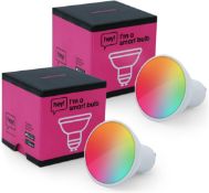 15x NEW & BOXED HEY! SMART GU10 RGBW Smart Bulb. RRP £14.99 EACH. Colourful Smart Light Bulb: