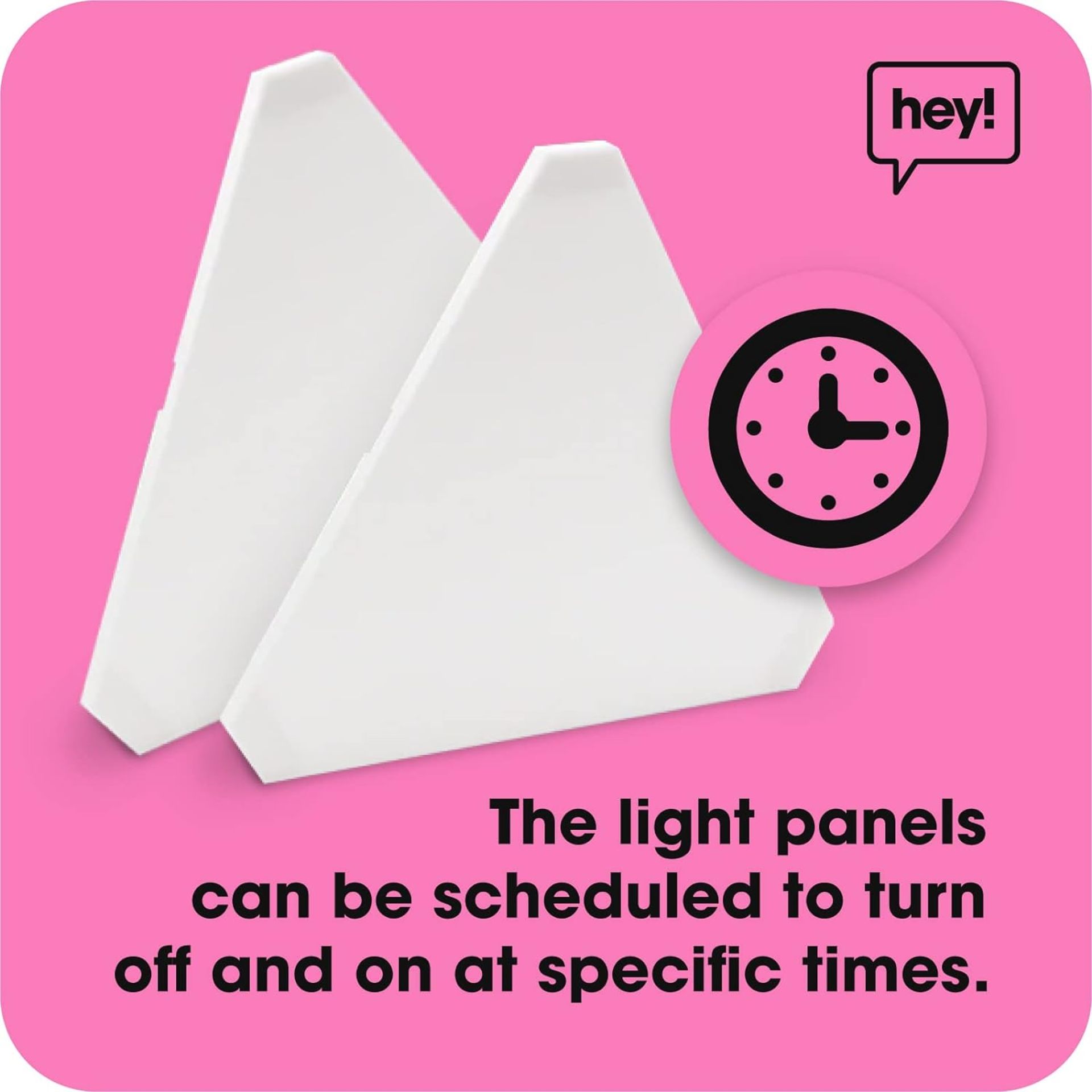 8x NEW & BOXED HEY! SMART LED RGBW Panel Lighting Expansion Pack 3pcs. RRP £29.99 EACH. Dimmable RGB - Image 6 of 6