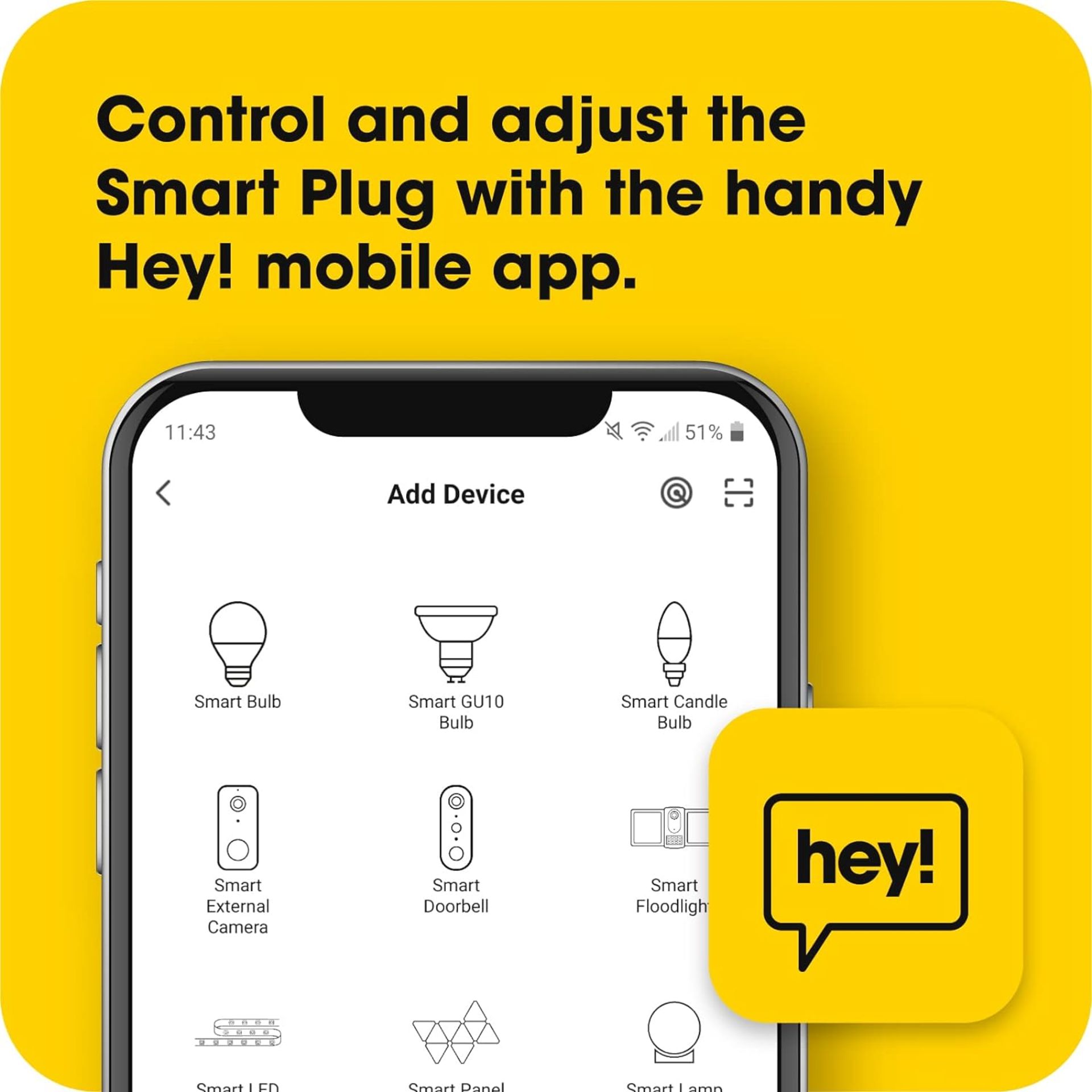 8x NEW & BOXED HEY! SMART Plug 2 Pack for Alexa and Google Home Devices. RRP £32.99 EACH. Smart Plug - Image 2 of 6