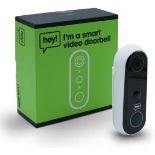 TRADE LOT TO CONTAIN 15x NEW & BOXED HEY! SMART Wireless Video Doorbell. RRP £79.99 EACH. Wifi