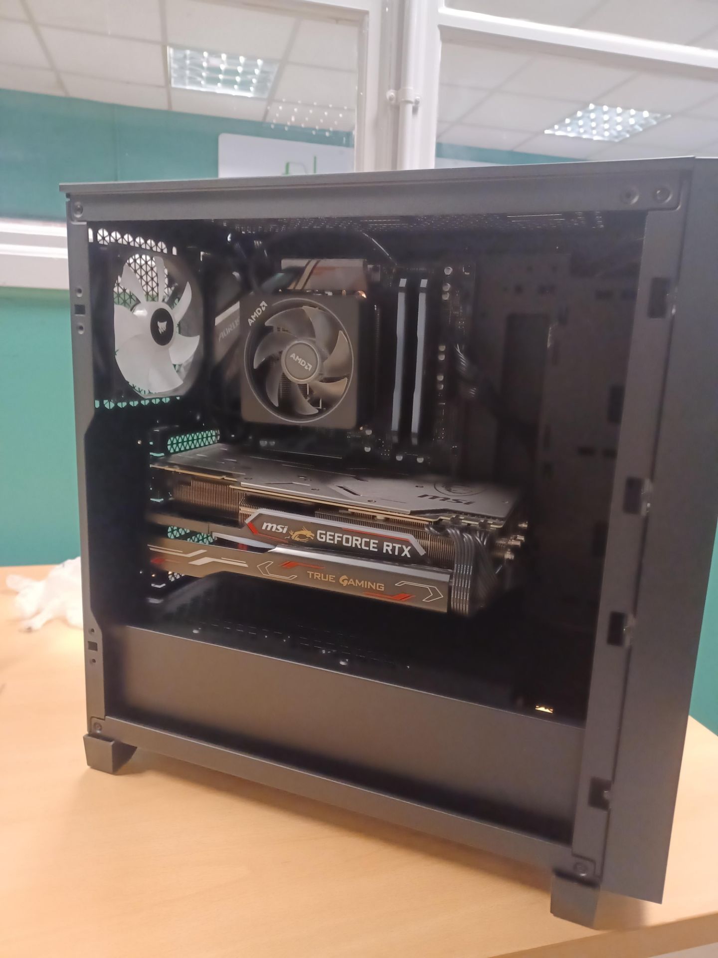Custom Built PC with Corsair Gaming Case; MSI GeForce RTX 2070 Super Gaming X Trio Graphics Card,