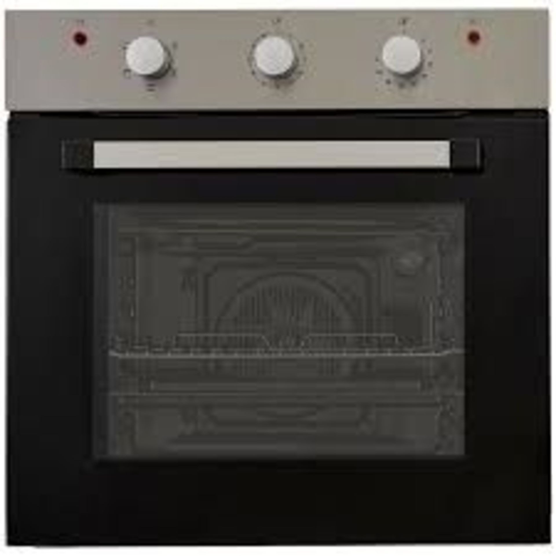 Cooke & Lewis CLFSB60 Built-in Single Fan Oven - Black. - S2. RRP £320.00. Enjoy cooking again