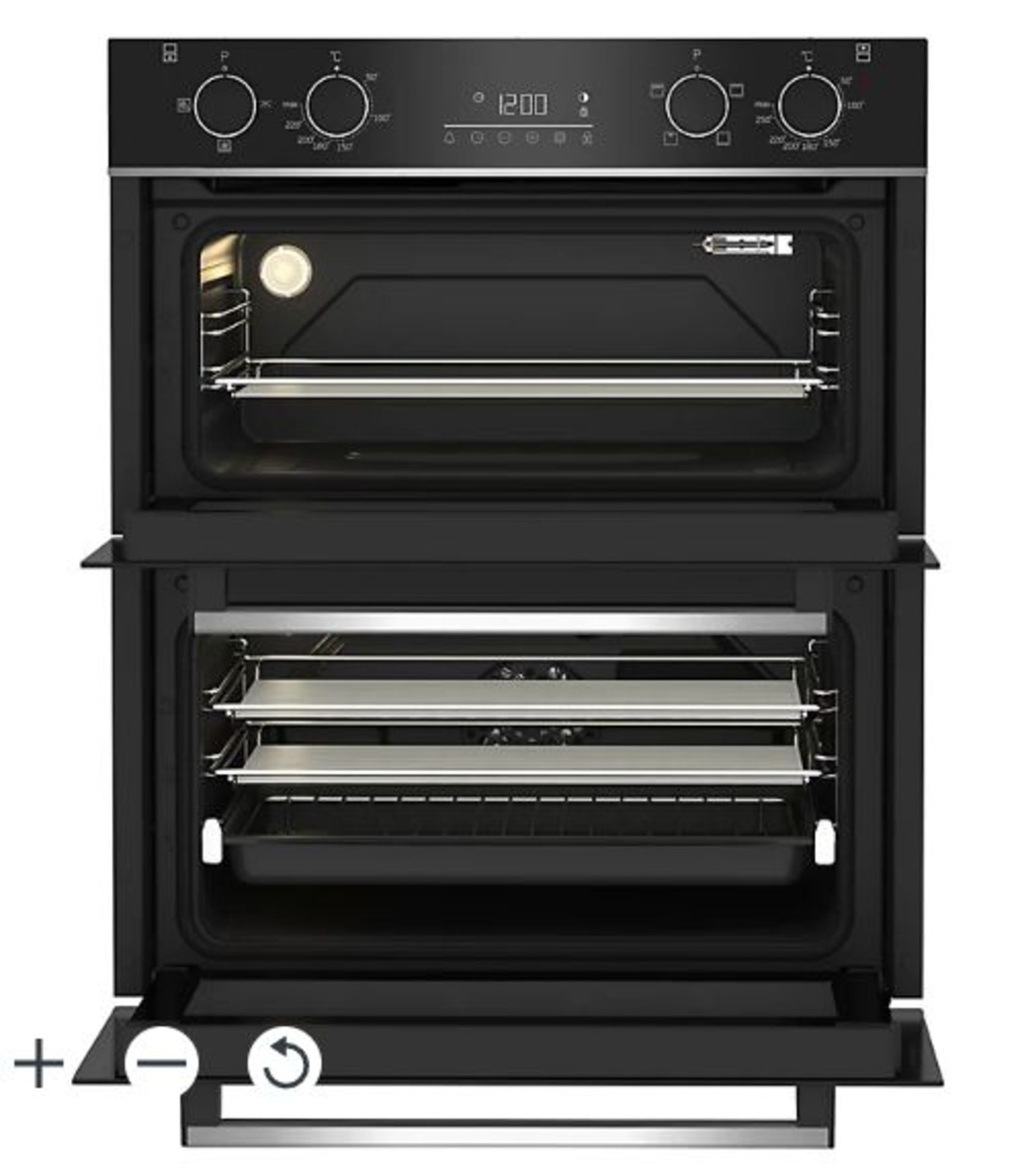 Beko BBTQF24300B Built-under Double Oven - Black. - S2. RRP £555.00. This built-under double oven - Image 2 of 2