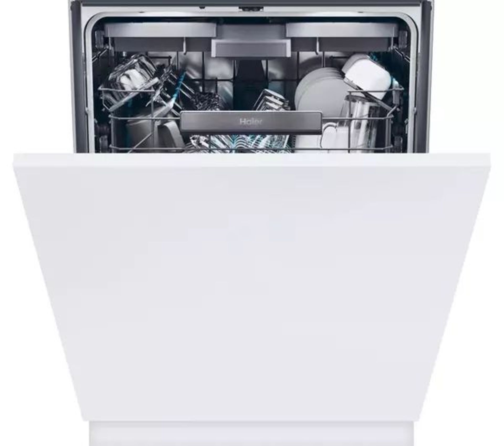 HAIER XS 6B0S3FSB-80 Full-size Fully Integrated Dishwasher. - S2. RRP £849.00. Tired of plates