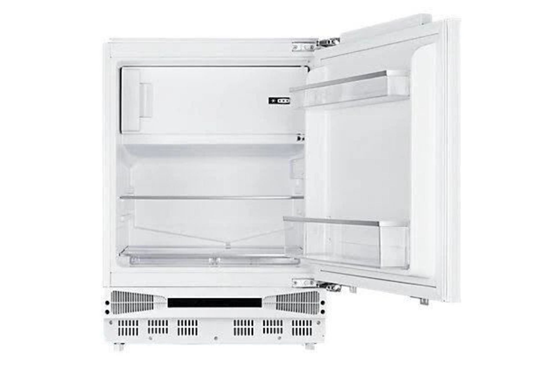 BUFRUK Integrated Fridge - Gloss white. - S2. RRP £378.00. This built under fridge includes useful - Image 2 of 2