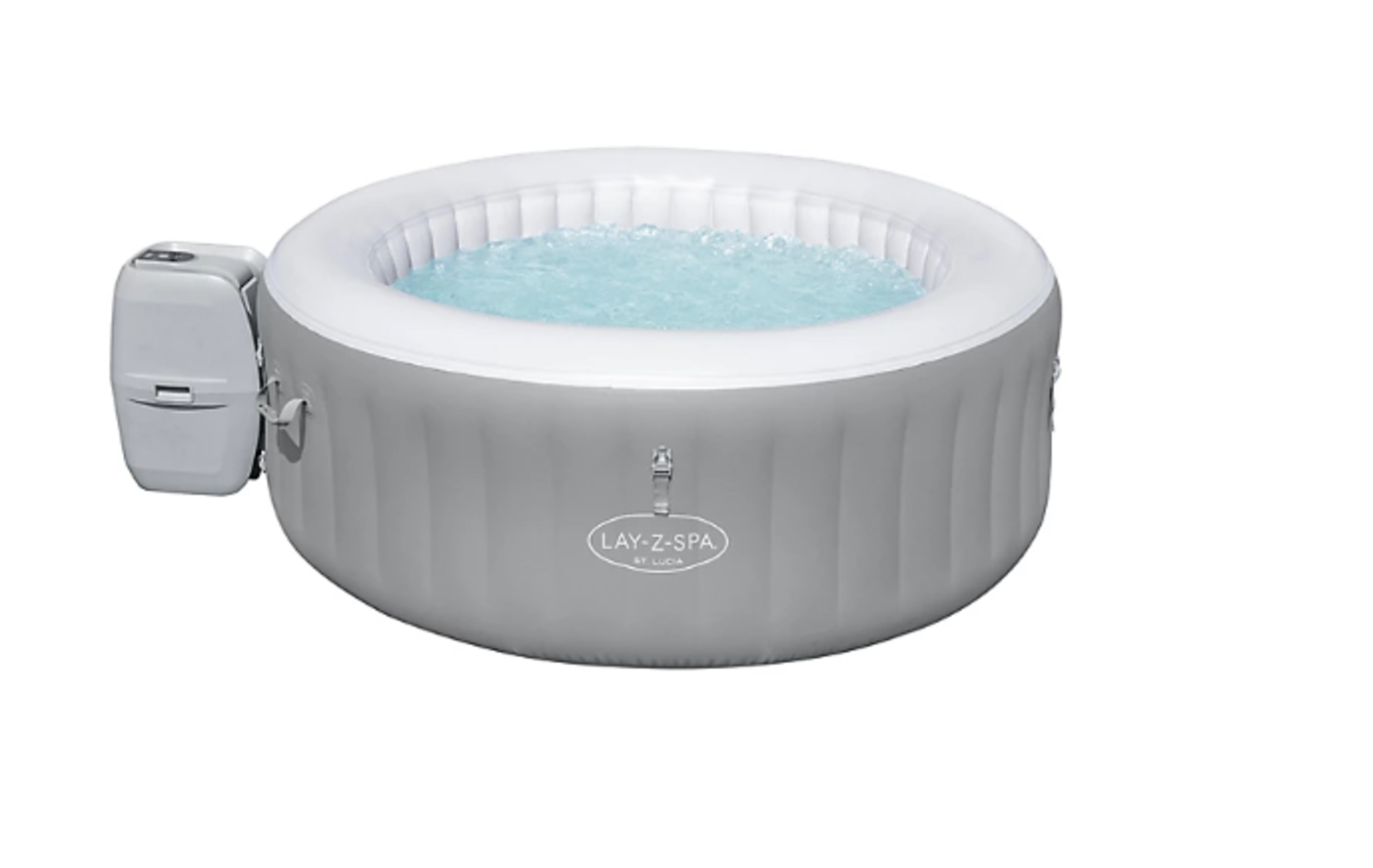 Lay-Z-Spa St.Lucia 3 person Inflatable Hot Tub. - ER. RRP £405.00. The Lay-Z-Spa St. Lucia AirJet™