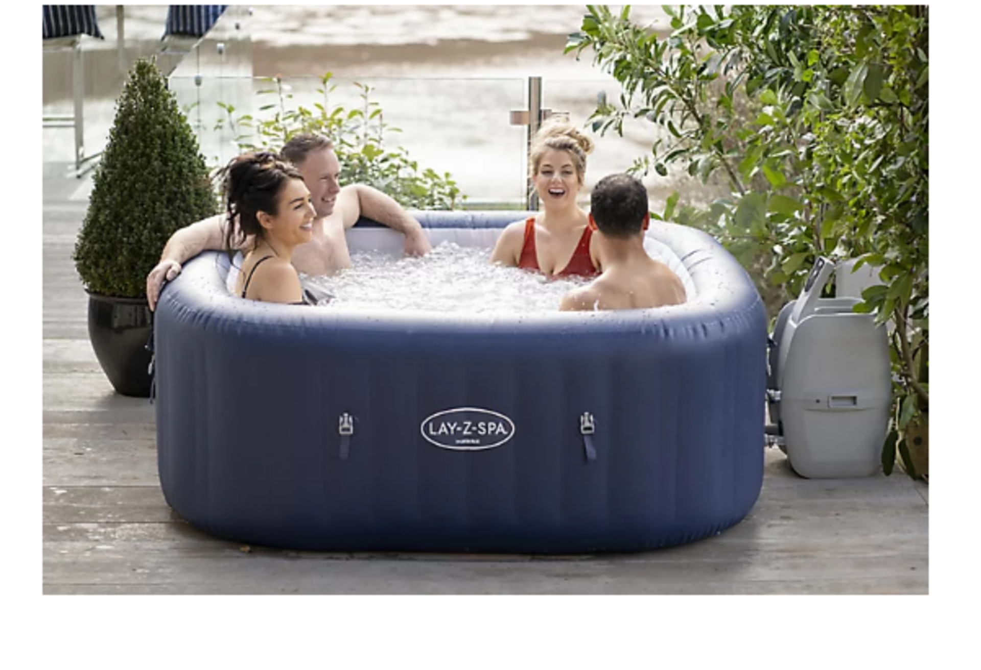 Lay-Z-Spa Hawaii Airjet 6 person Inflatable Hot Tub. - ER.RRP £450.00. The Lay-Z-Spa Hawaii AirJet™ - Bild 2 aus 2