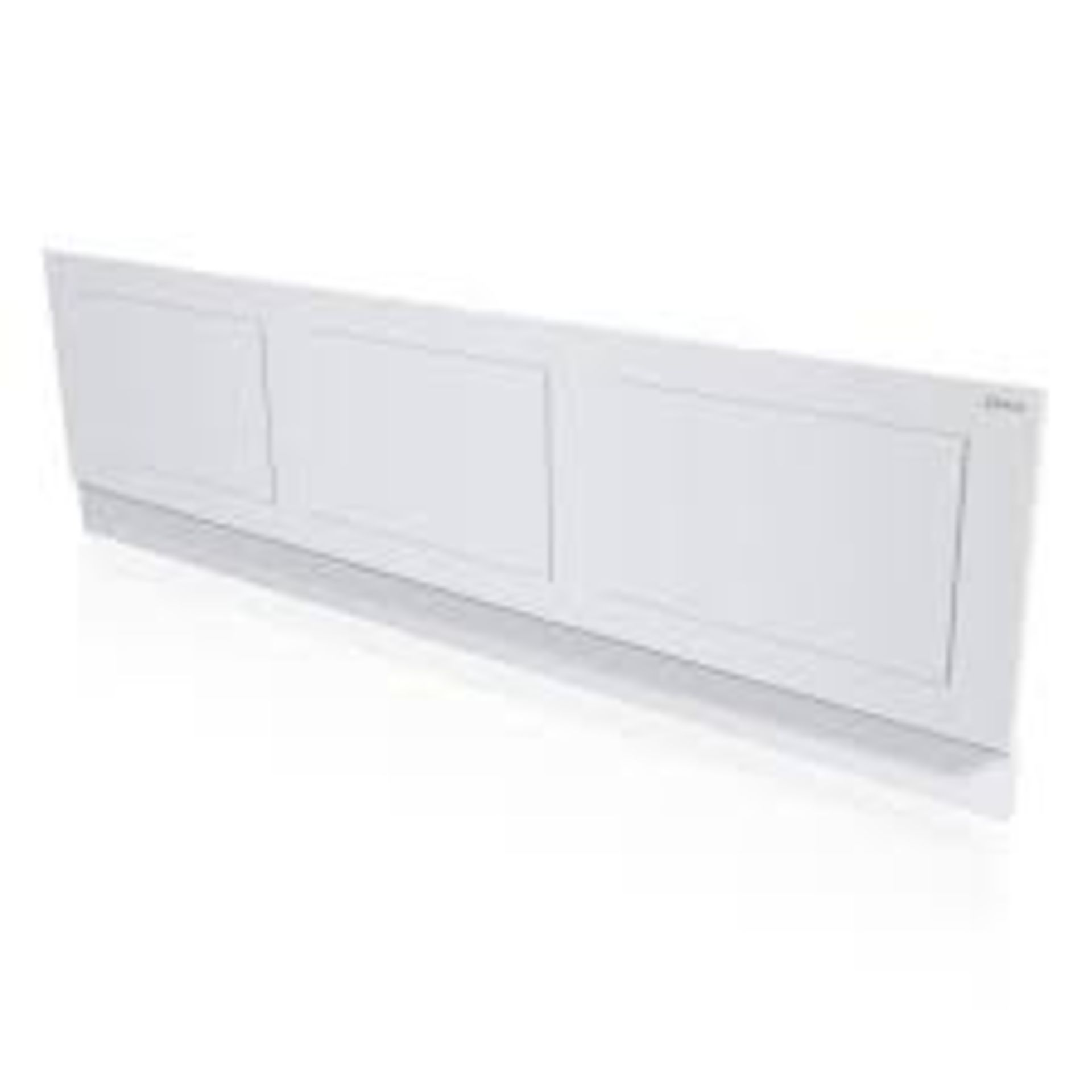 Waterproof Front Bath Panel White Shaker - ER42