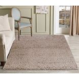 Serdim Rugs Plain Living Room Shaggy Area Rugs L.Beige 120x170 cm - ER41