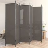 6-Panel Room Divider Anthracite - ER41