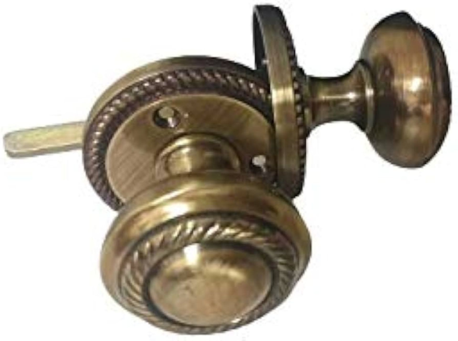 Haven Heritage Georgian Mortice Knob 50MM Brass Plate - ER45