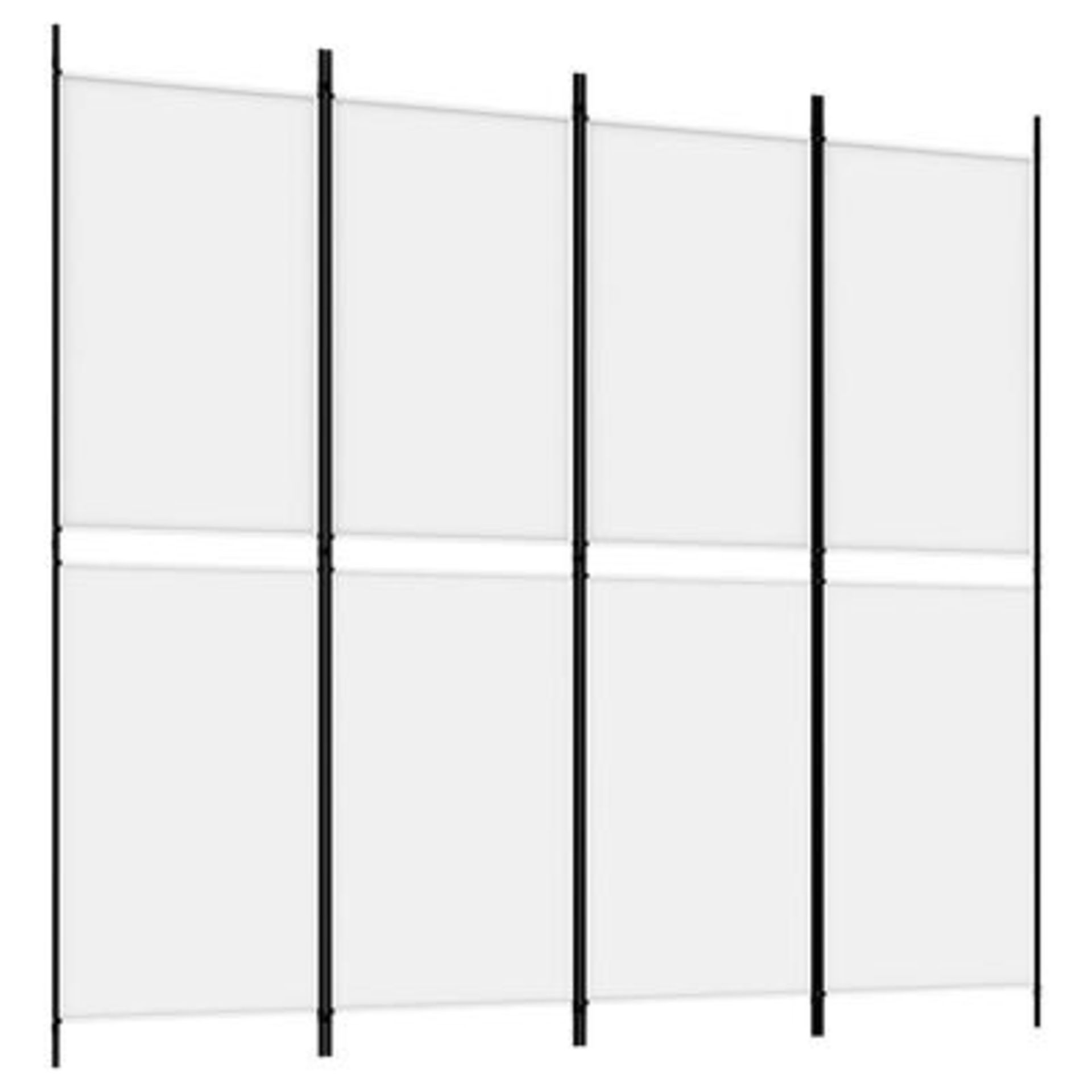 4-Panel Room Divider White - ER41