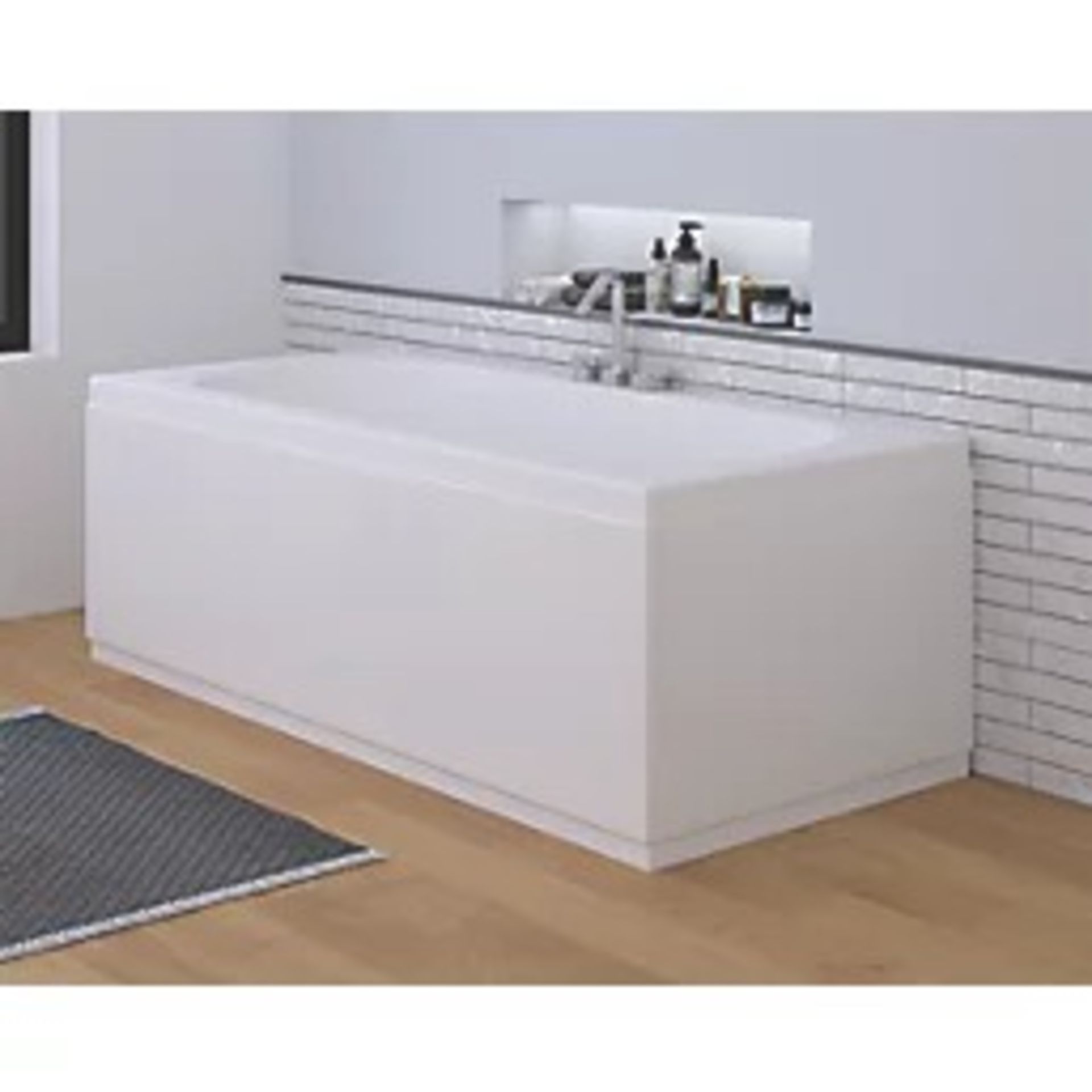 Halite 1600mm Front Bath Panel - White Gloss - ER45
