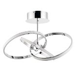 Endor Chrome Effect 3 Lamp Ceiling Light - ER45