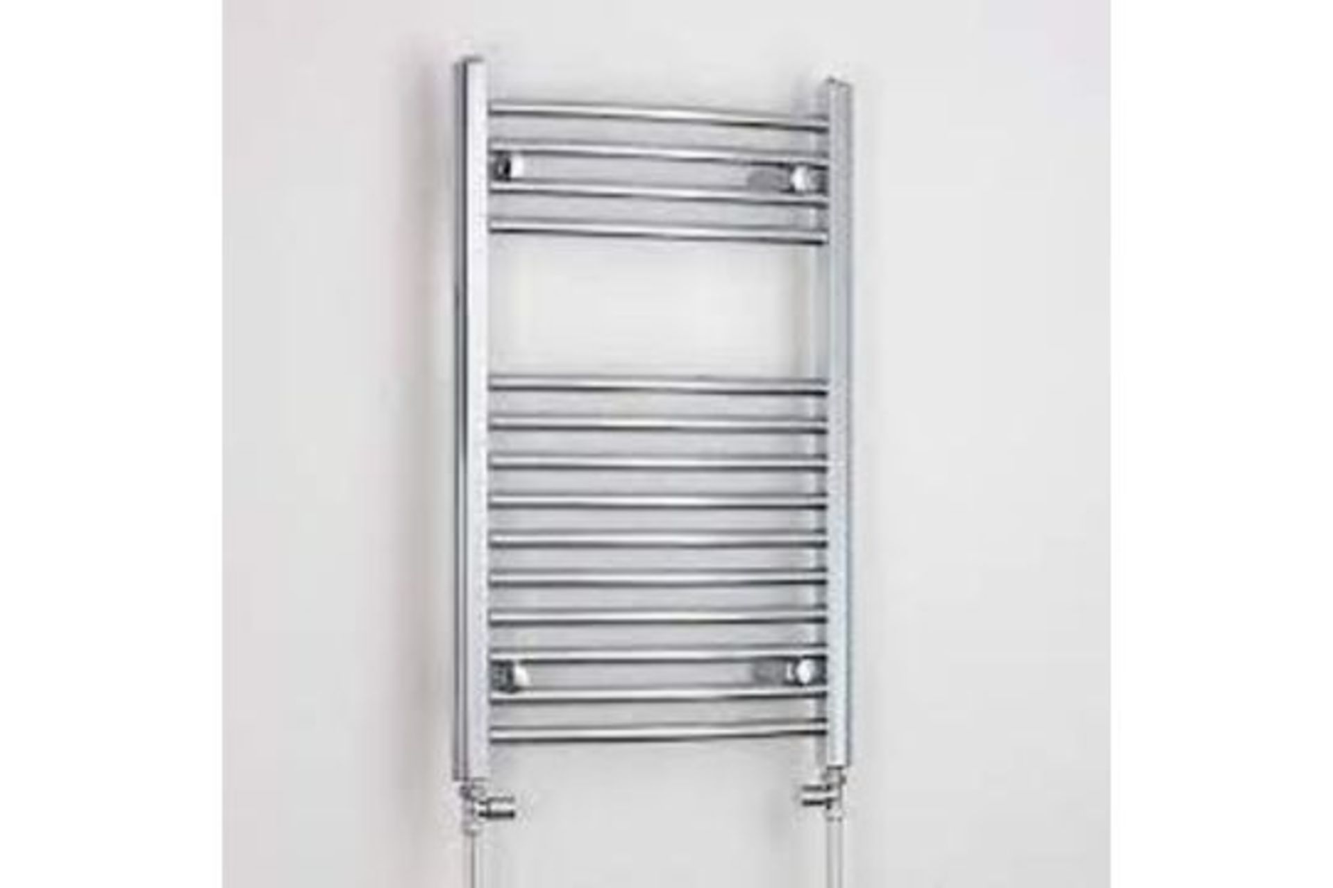 FLAT CHROME 400X800 TOWEL RAIL - ER45