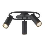 Harbour Studio Modus Metal Black 3 Lamp Ceiling Light - ER45