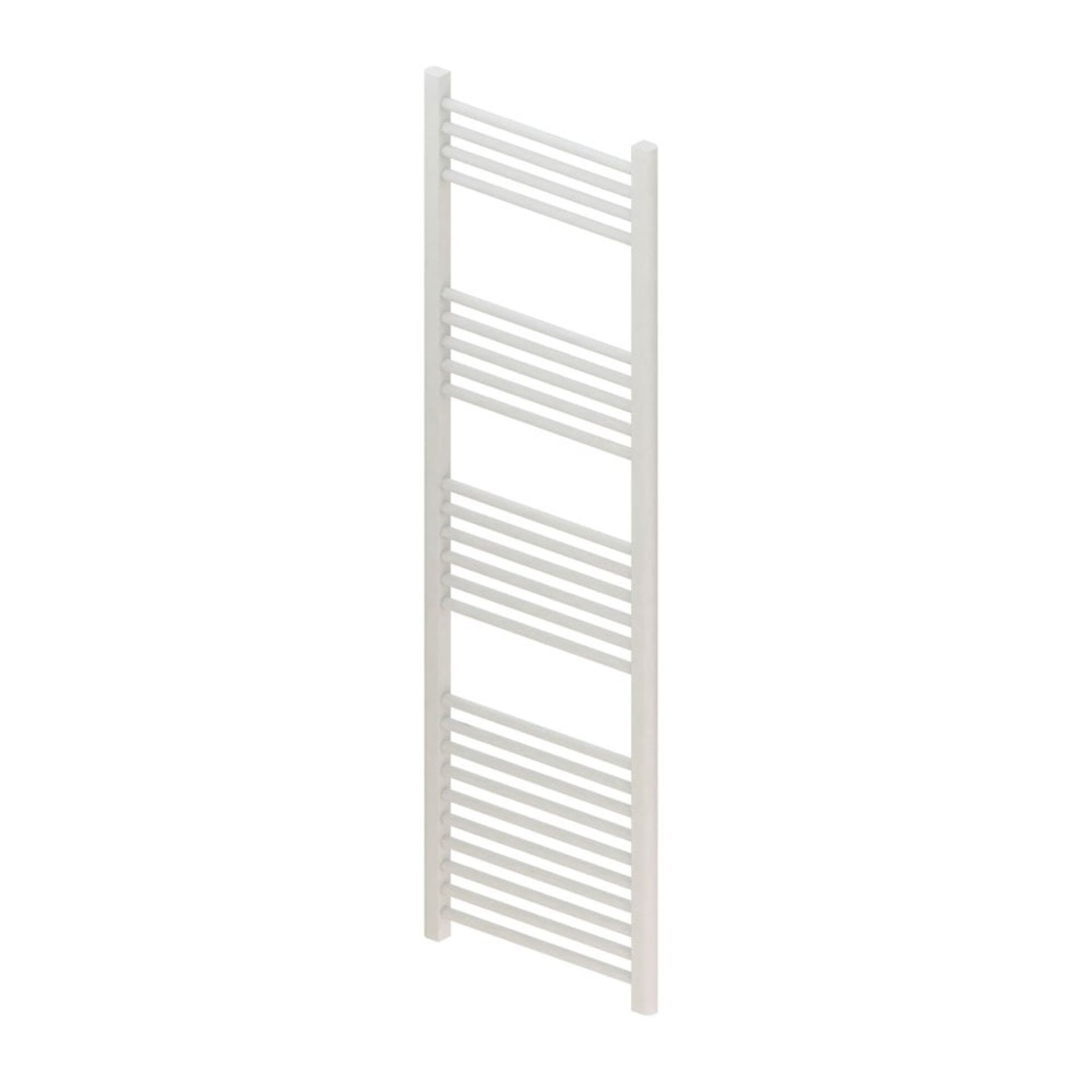 Eastbrook Wingrave 1600 x 600 Straight Matt White Towel Rail - ER45