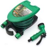 Wall-Fixed 10 Metre Garden Hose Pipe Reel Patio Set - ER42