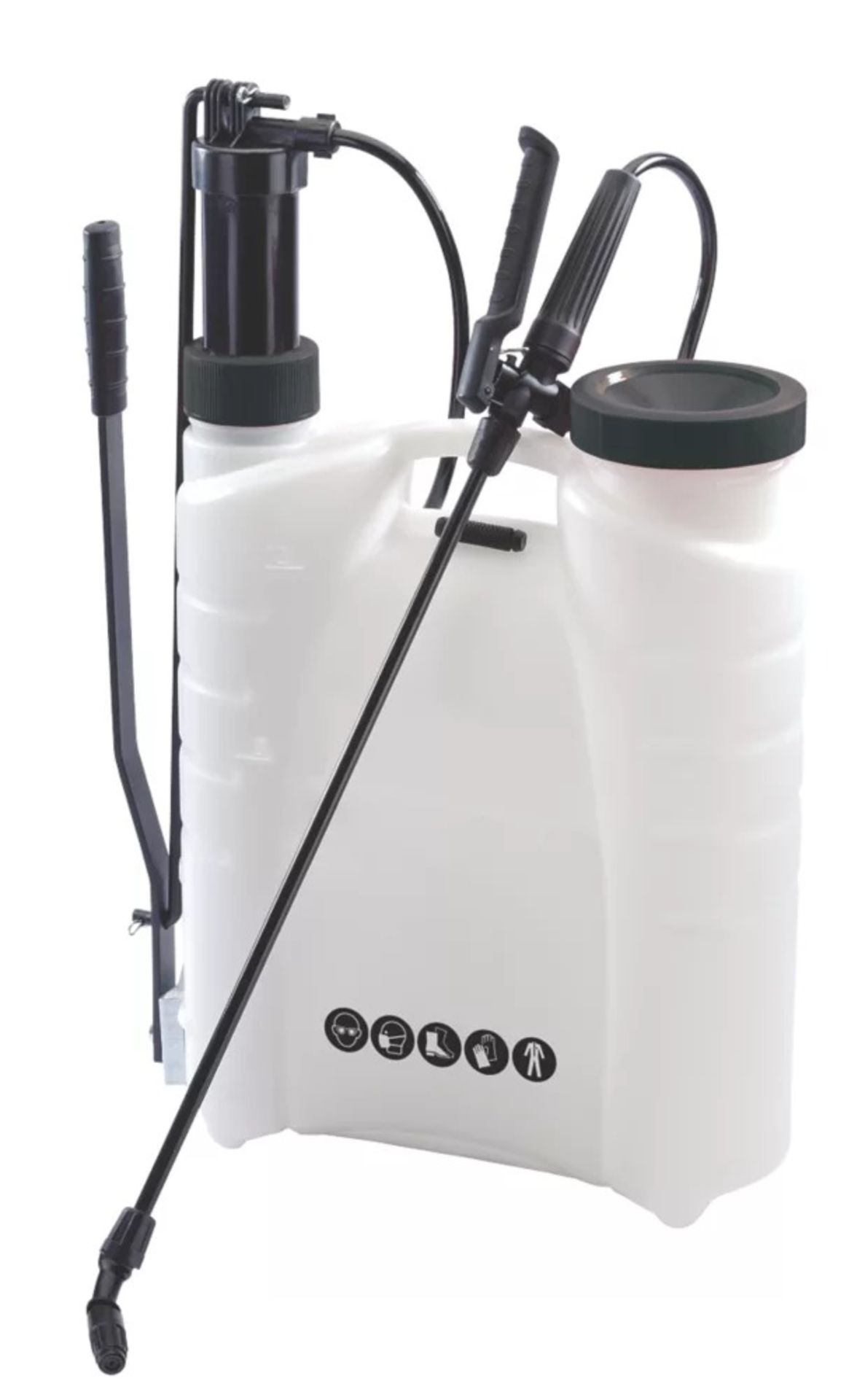 White Backpack Pressure Sprayer 12Ltr - ER41