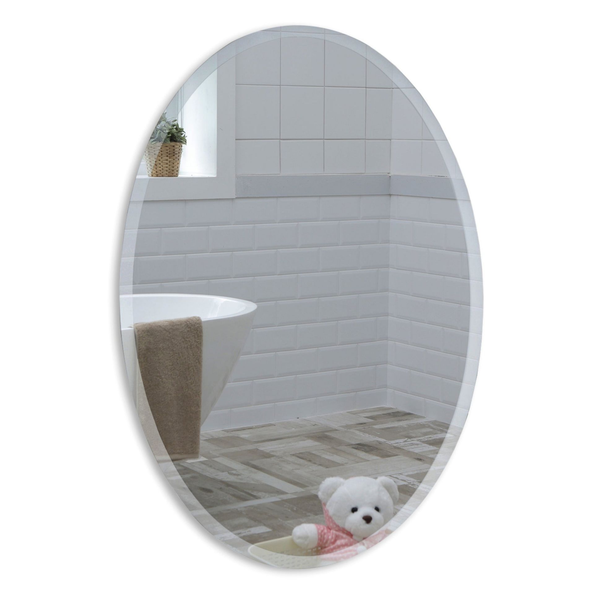 Diana Modern Oval Bathroom Wall Mirror - ER42 *Design May Vary