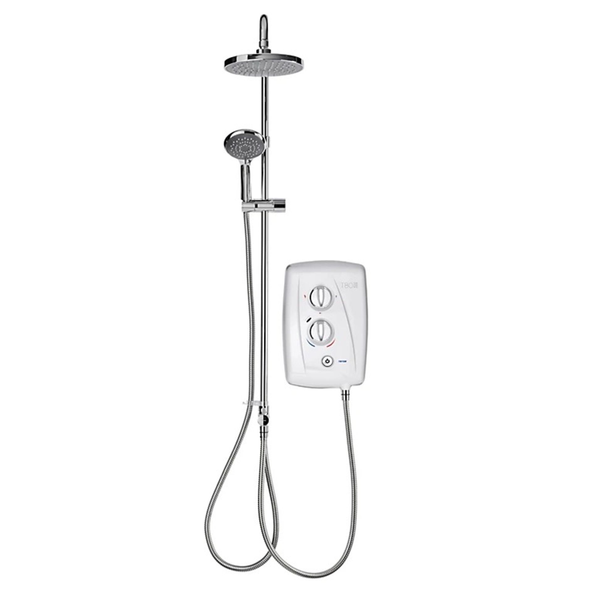 Triton T80 Easi-Fit+ DuElec Gloss Chrome effect Electric mixer Shower - ER41 *Unit Only