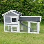 Savona 2 Tier Double Level Rabbit Guinea Pig Hutch With Large Run Enclosure Cage - ER41