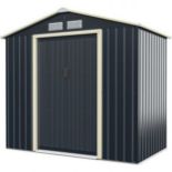 Outdoor Storage Shed with 4 Vents and Double Sliding Door - ER45