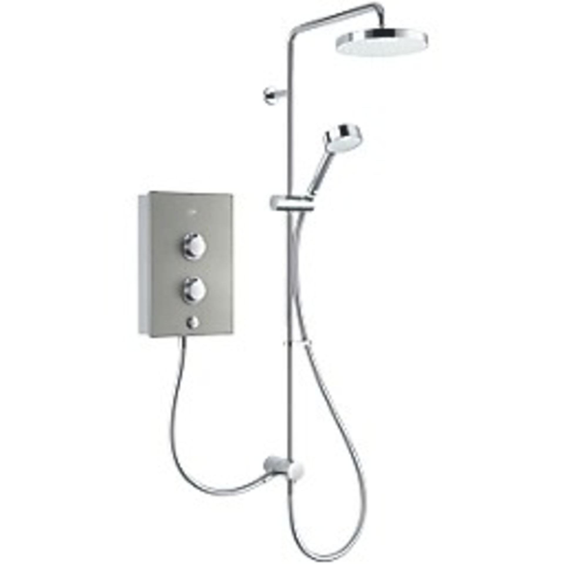 Mira Decor Dual 10.8kW Electric Shower Warm Silver - ER44