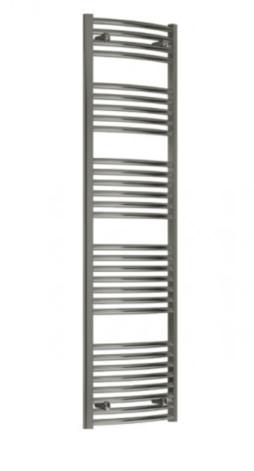 250mm Wide 1600mm High Tall Heated Towel Rail Chrome Flat - ER45