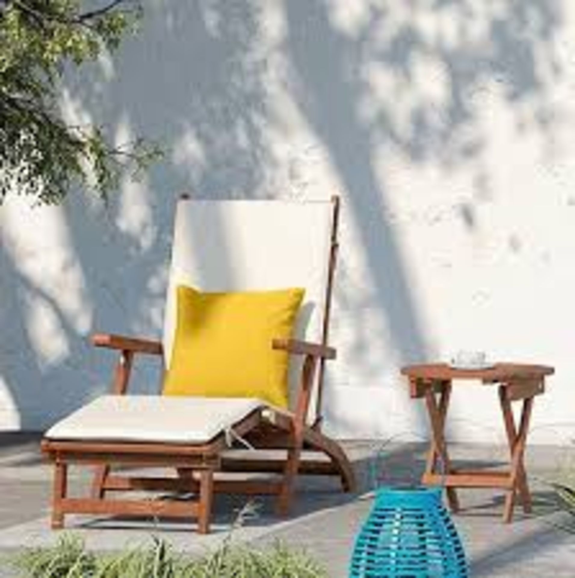 BRAND NEW JOHN LEWIS Cove Garden Sun Lounger, FSC-Certified (Eucalyptus Wood), Natural. RRP £373.50. - Image 2 of 2