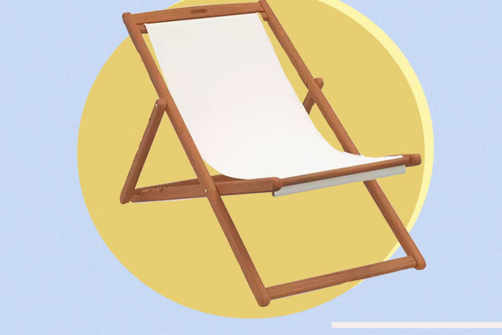 PALLET TO CONTAIN 5 X BRAND NEW John Lewis FOLDING DECK CHAIR.RRP £148.99. wooden Anyday garden - Image 2 of 4