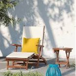 BRAND NEW JOHN LEWIS Cove Garden Sun Lounger, FSC-Certified (Eucalyptus Wood), Natural. RRP £373.50.